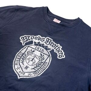 Brooks Brothers‎ Dark Navy Blue Pullover Sweater Size Medium Long Sleeve